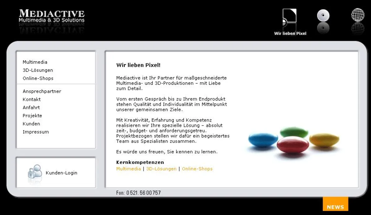 Mediactive. Wir lieben Pixel!