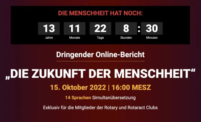 Bild: Dringender ROTARY Online Klima-Bericht