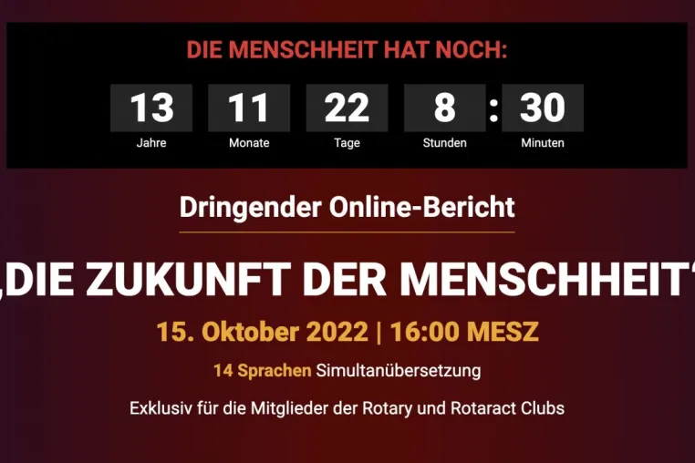 Bild: Dringender ROTARY Online Klima-Bericht