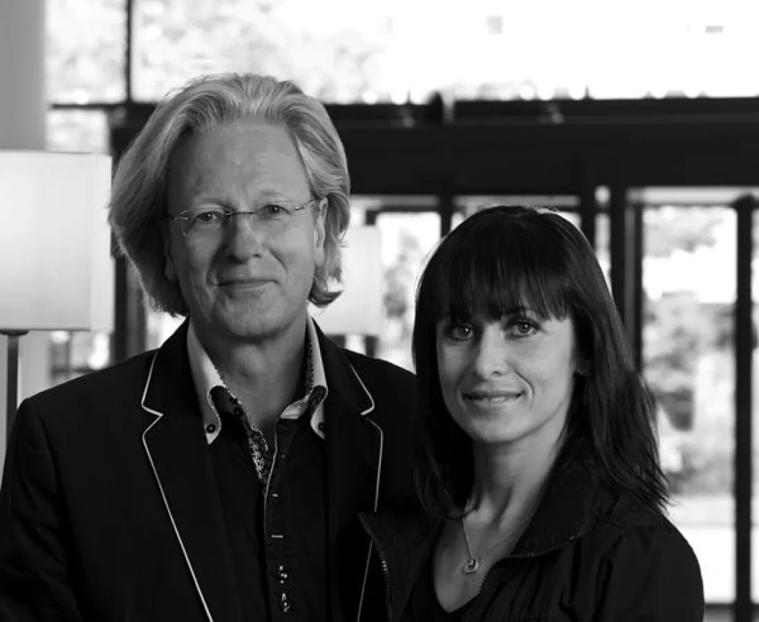 Stifter Lars Ellenberger mit Iluiia Ellenberger