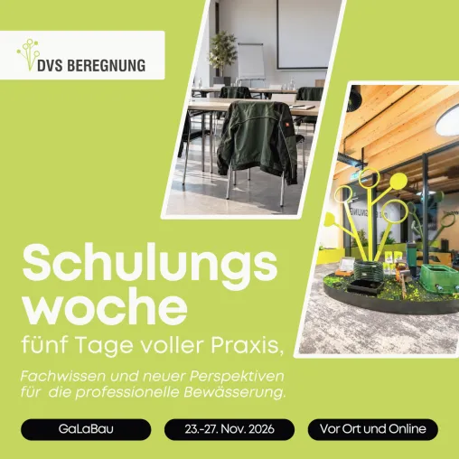 Bild: DVS Beregnung veranstaltet Schulungswoche für professionelle Bewässerungstechnik