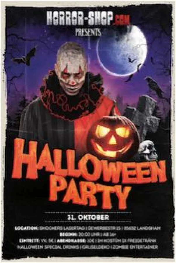 Halloween Party mit vielen Specials beim Horror-Shop