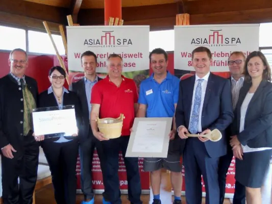 Bild: Asia Spa Leoben erhält als 1. Betrieb in Österreich das Qualitätszeichen „SaunaPremium“