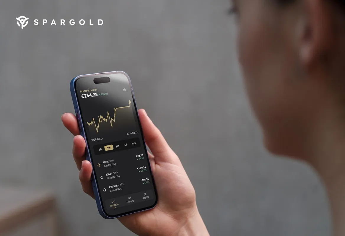 Spargold App Portfolio Übersicht (© Spargold 2025)