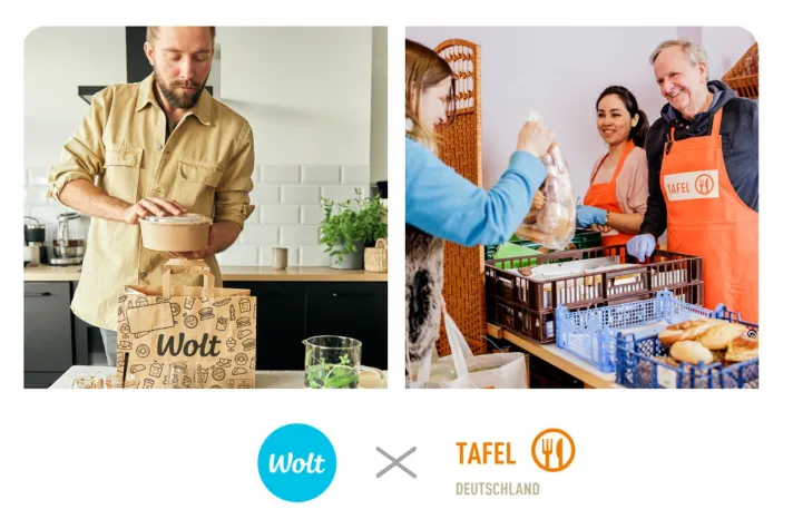 Bild: Pressemitteilung: Wolt unterstützt die Tafel Deutschland