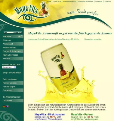 Bild: Neu die vertonte Webseite von MayaVita