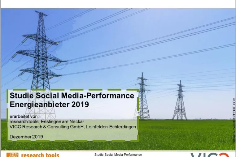 Bild: Social Media Energieanbieter: vier Plattformen, vier Benchmarks