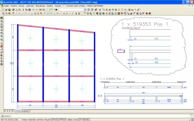 Bild: SYSCAD 2000.12 auf der BAU 2007 mit neuen Funktionen