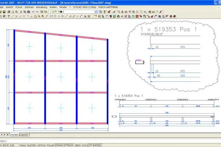 Bild: SYSCAD 2000.12 auf der BAU 2007 mit neuen Funktionen