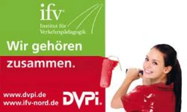 Fusion in der Verkehrspädagogik. Aus ifv wird DVPi. Bild: Fusion in der Verkehrspädagogik. Aus ifv wird DVPi.