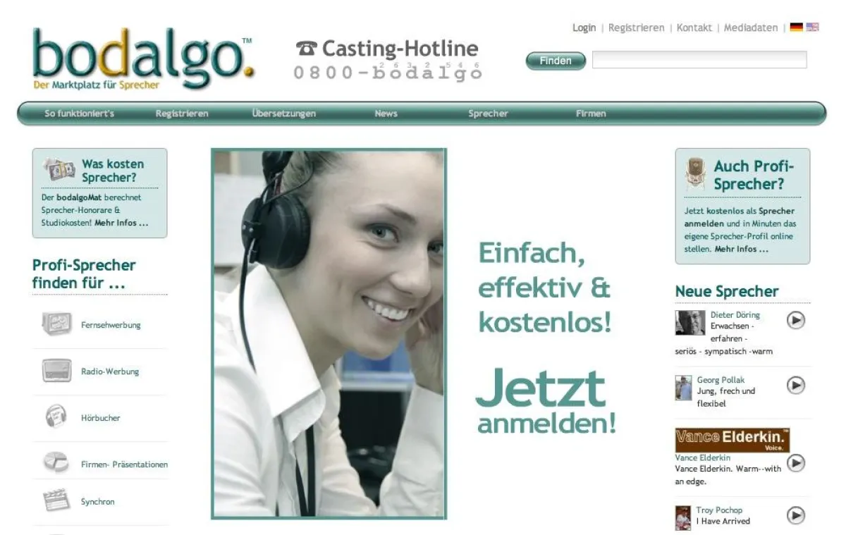 Schafft Transparenz bei der Planung: Der bodalgoMat berechnet Kosten für Aufnahme, Studio und Schnitt bei Audio-Produktionen