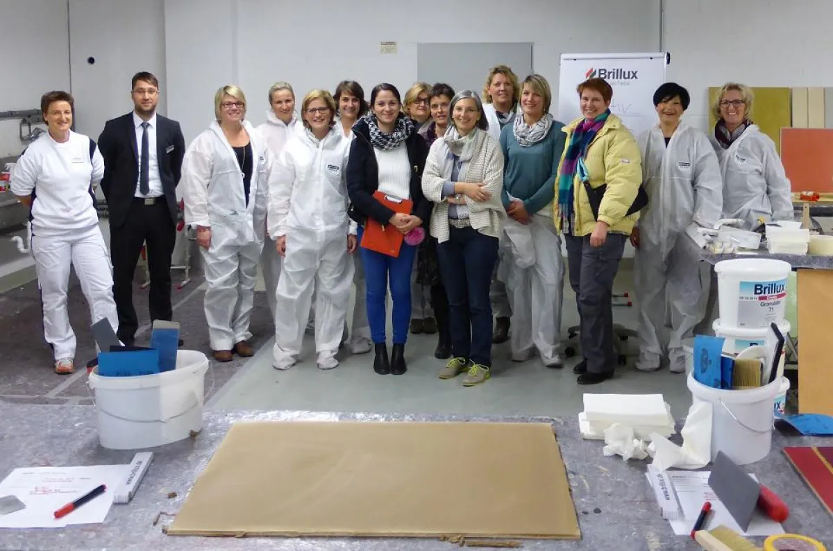 Die Mitglieder des Arbeitskreis Farbgestaltung (SAF) beim Weiterbildungskurs