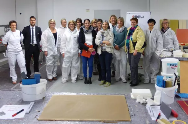 Farbgestalterinnen bei Brillux Bild: Farbgestalterinnen bei Brillux