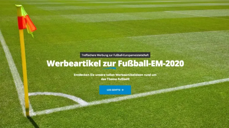 Personalisierte Werbeartikel für die Fußball-EM-2020 Bild: Personalisierte Werbeartikel für die Fußball-EM-2020