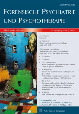 Bild: Forensische Psychiatrie: Geschlossenen Maßregelvollzug reduzieren, ambulante Straftäter-Therapie ausbauen