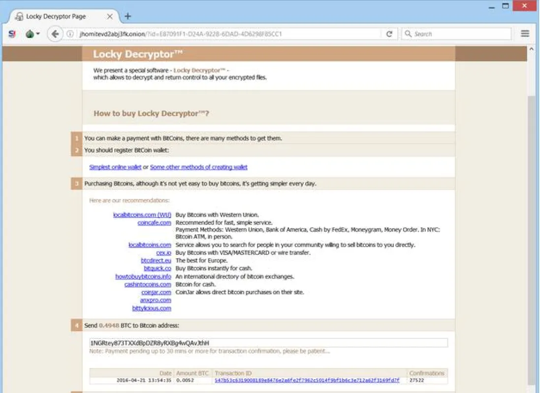 .thor Ransomware Bezahlungsmodule