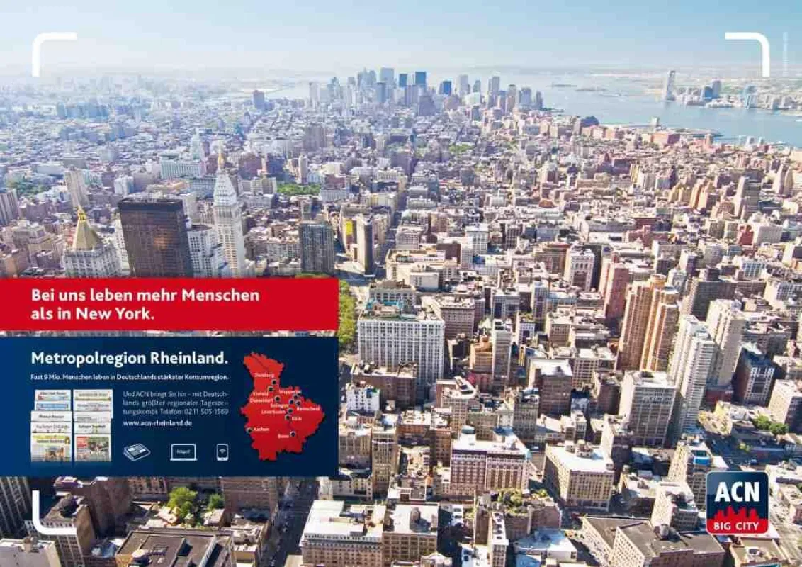 ?Metropolregion Rheinland: Bei uns leben mehr Menschen als in New York?
