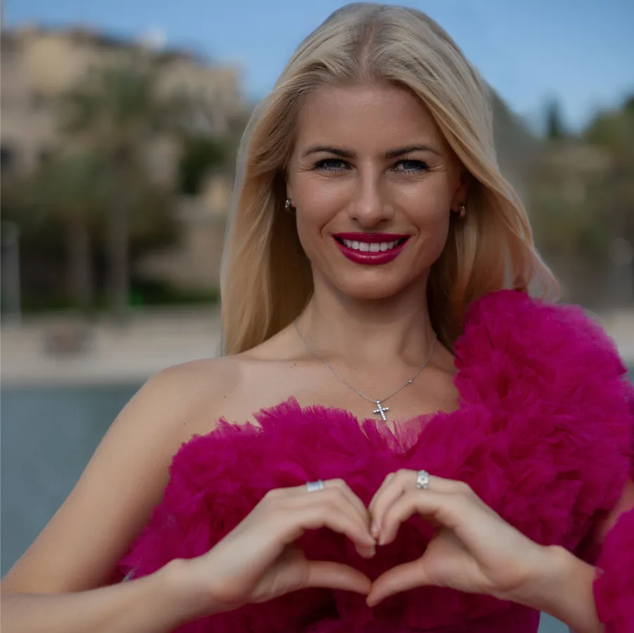 Iana Besarabet, die Geschäftsleiterin bei der Partnervermittlung Perfektes Paar