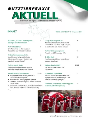 Bild: Brandaktuell: NUTZTIERPRAXIS AKTUELL (NPA), Nr. 77, zum Download verfügbar 