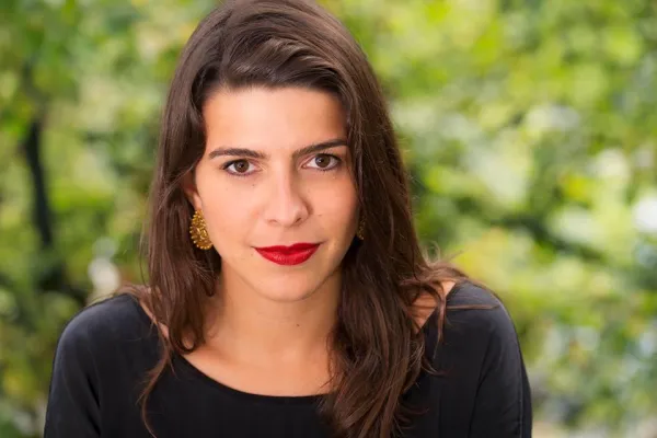 Bild: Anaïs Bock als Speaker bei Konferenz am 12.6.2015