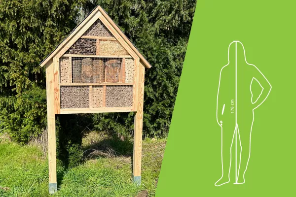 Bild: gartenetage startet Vermarktung von Insektenhotels für Unternehmen - Vorrätige Hotels für sofortige Lieferung