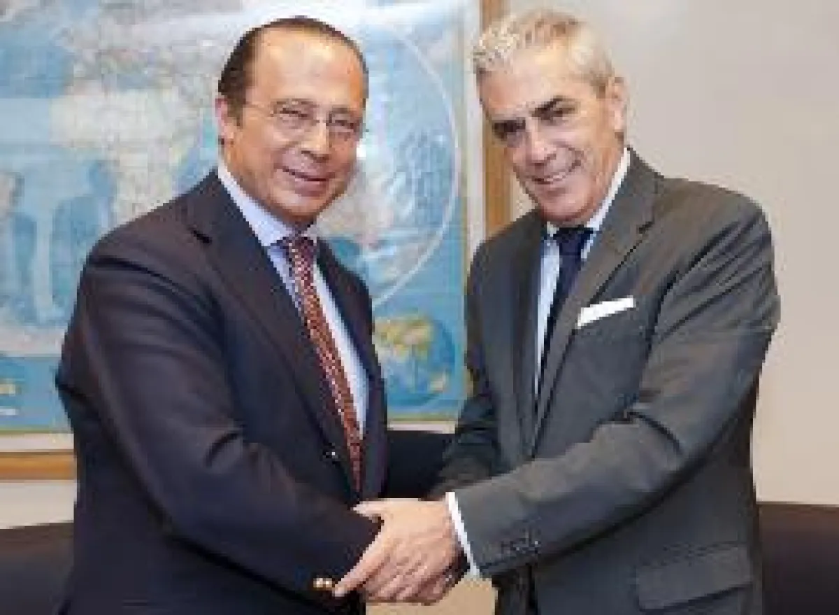 Antonio Vázquez und Mariano Pérez Claver, Präsidenten von Iberia und NH Hoteles