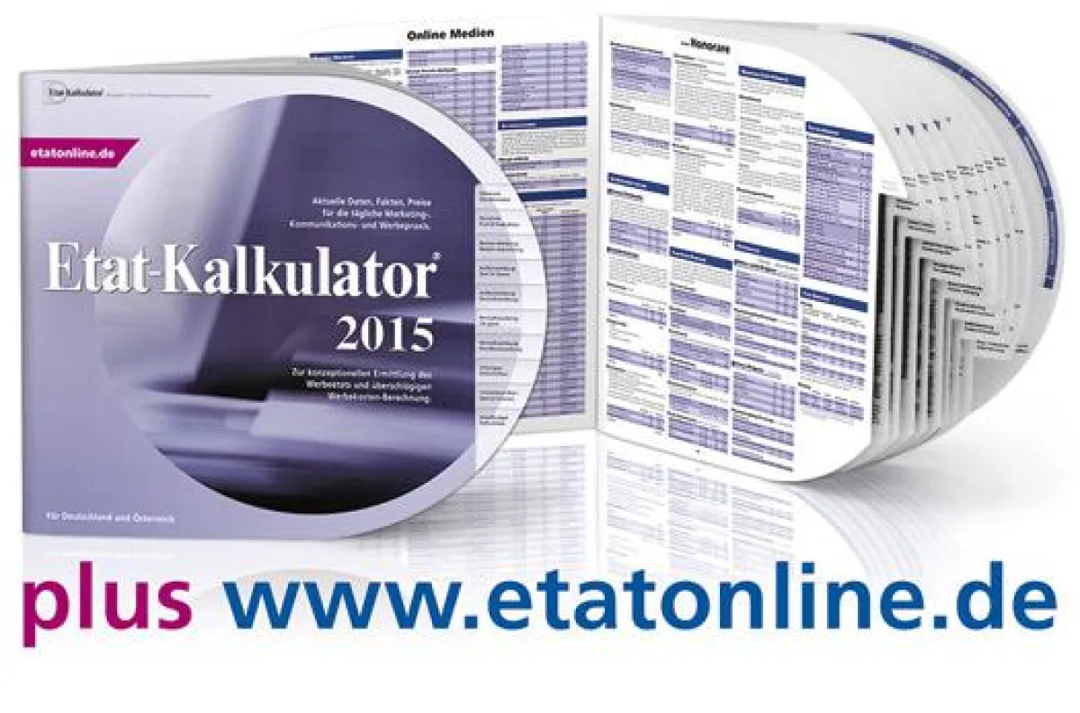 Der neue Etat-Kalkulator mit der online-Version bietet alle wichtigen Werbepreise auf einen Blick
