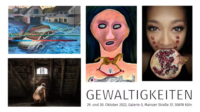 Vier Kunstschaffende zeigen Gewaltigkeiten Bild: Vier Kunstschaffende zeigen Gewaltigkeiten