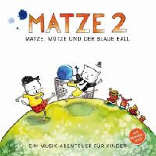 Bild: Die Jazz-CD 'Matze, Mütze und der blaue Ball' bringt Kids mit coolen Welthits & Eigenkompositionen zum Grooven
