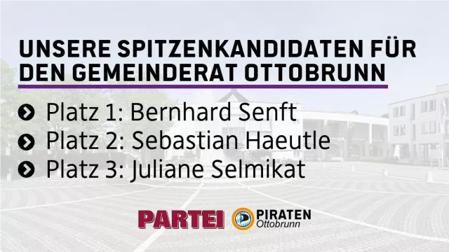 Bild: DIE PARTEI und PIRATEN stellen gemeinsame Liste zur Kommunahlwahl in Ottobrunn auf