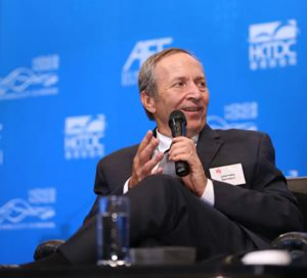 Professor Lawrence Summers sprach im Rahmen eines Keynote Luncheon. Foto: HKTDC.