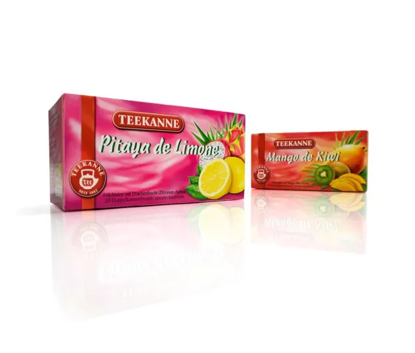 Neue Sommertees von Teekanne im Design von The Brand Union Bild: Neue Sommertees von Teekanne im Design von The Brand Union