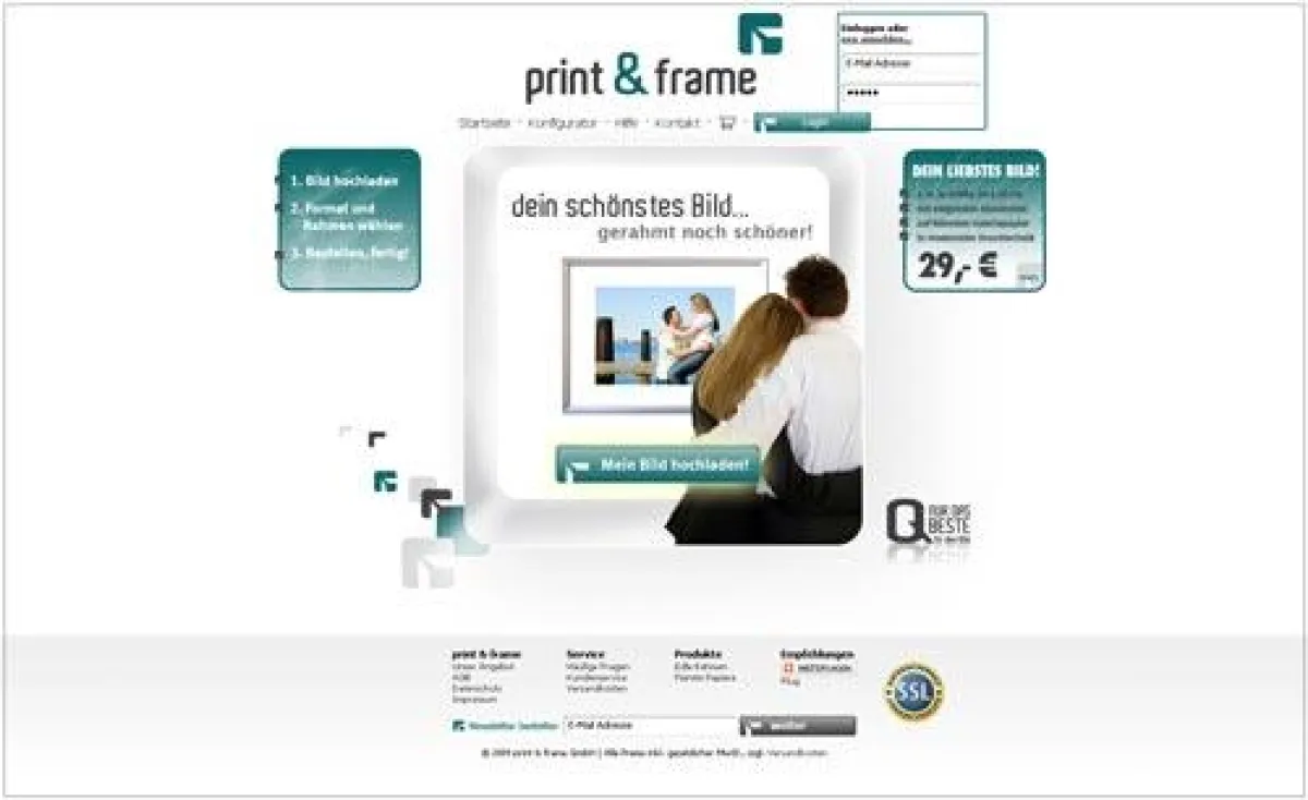 Modernste Drucktechnik, feinste Papiere und das Internet machen es möglich - persönliche Bilder können jetzt bequem unter www.printandframe.de bestellt werden.
