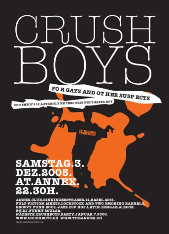 Bild: Heterofriendly Gayparty CRUSHBOYS in Basel