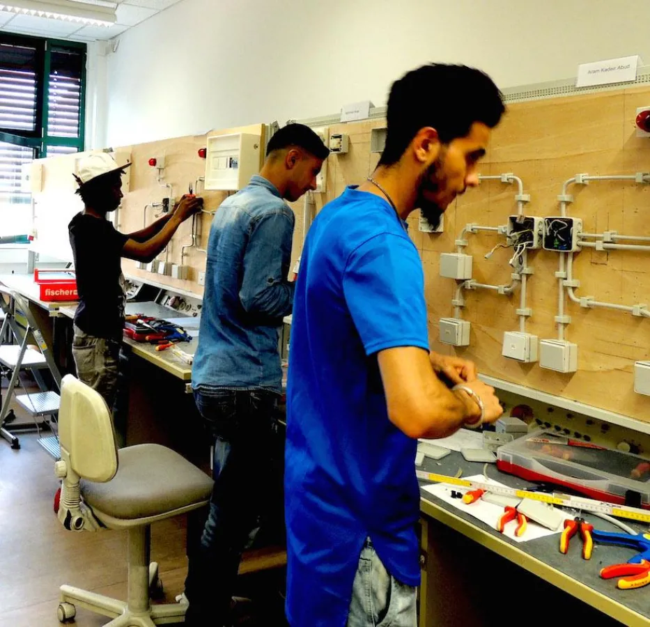 Teilnehmer beim Lehrgang an der HWK (Foto: Elektro-Innung Berlin)