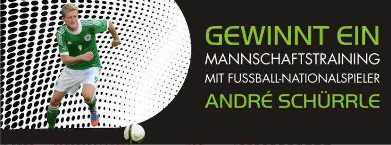 Bild: engelhorn sports verlost Mannschaftstraining mit André Schürrle