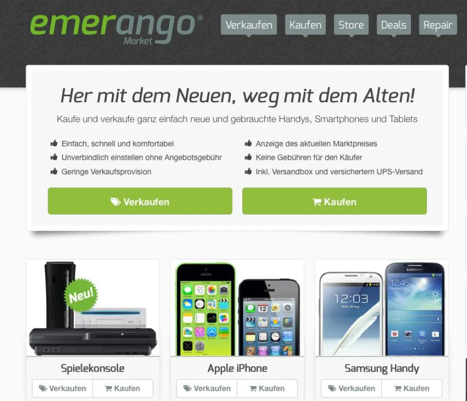 Spielekonsolen auf emerango.eu