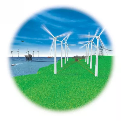 Bild: Energie- und Datenleitungen für die Windkraftbranche