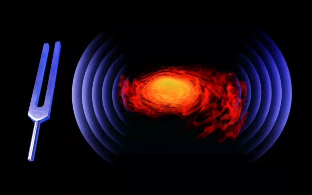 Bild: Stimmgabeln im All: Wie reine „Töne“ das Innere von Neutronensternen enthüllen können