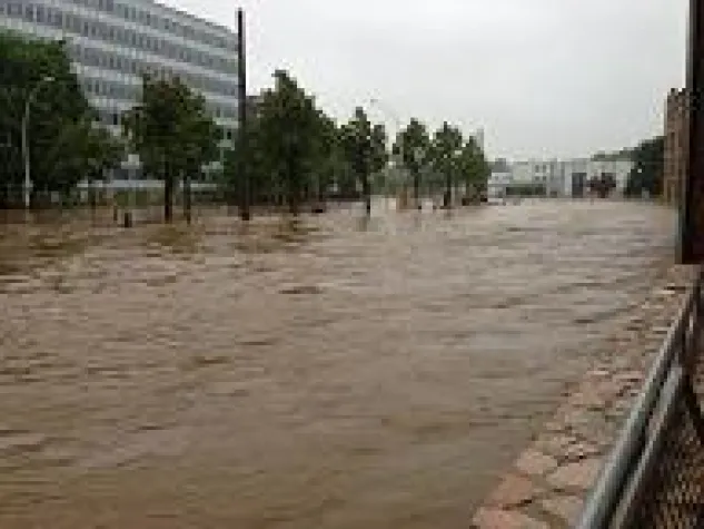 Bild: CAPPcore entgeht knapp dem Hochwasser