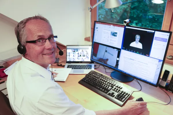 Bild: Umstellung auf Online-Lehre in Rekordzeit