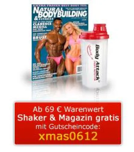 Diese Woche Shaker und Magazin gratis bei Body Attack Bild: Diese Woche Shaker und Magazin gratis bei Body Attack