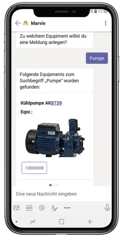 Bild: Preisgekrönter Chatbot MARVIN von T.CON: Innovativer digitaler Assistent für die mobile Instandhaltung