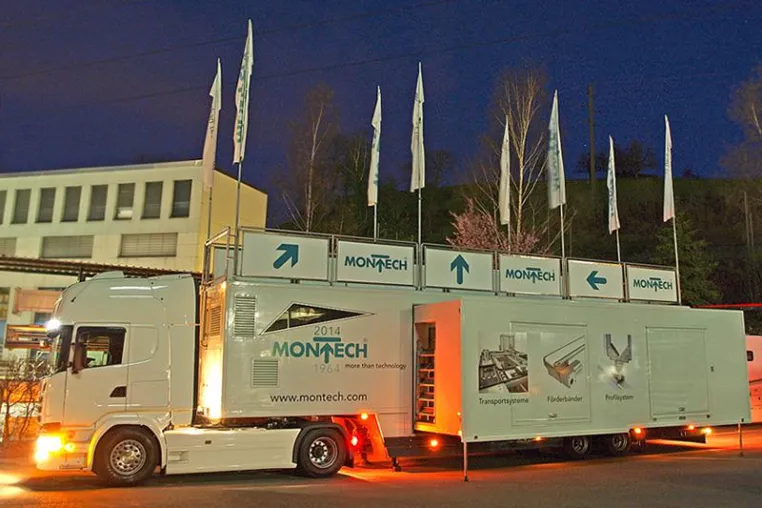 Montech Roadshow: Neue Förderbänder und Transportsystem auf Reisen Bild: Montech Roadshow: Neue Förderbänder und Transportsystem auf Reisen