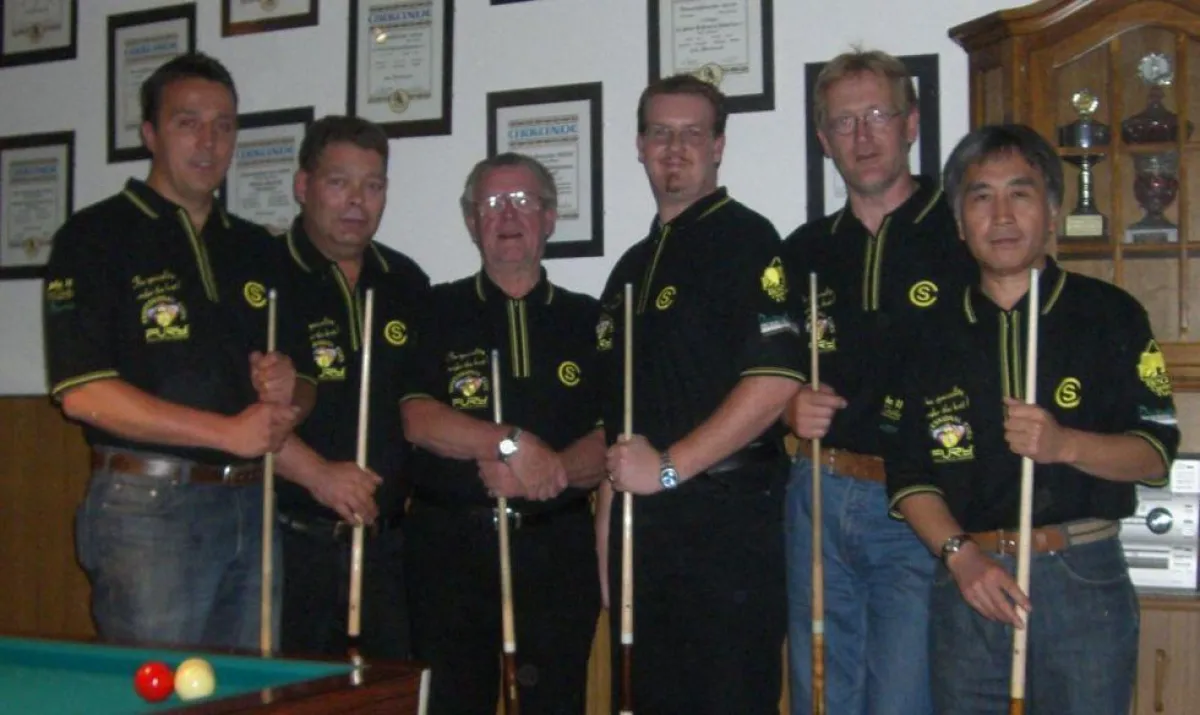 Zweite Besetzung der Billardspieler vom SC GW Paderborn