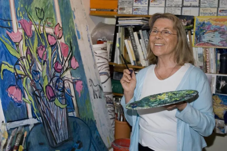 Bild: „Begegnung und Kunst“ zu Hause bei Hildegard Mühlich