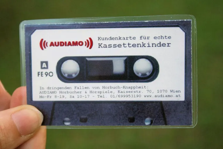 Bild: AUDIAMO-Kundenkarte - Vorteil für Kassettenkinder