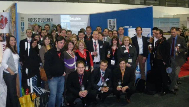 Eichstätter Geographie-Studenten auf der Internationalen Tourismusbörse (ITB) in Berlin Bild: Eichstätter Geographie-Studenten auf der Internationalen Tourismusbörse (ITB) in Berlin