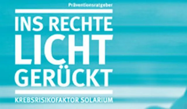 Bild: Vorbräunen im Solarium erhöht Hautkrebsgefahr