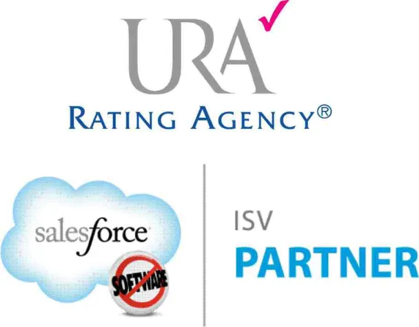 Bild: Ratingservice aus der Cloud . URA B2B Rating App jetzt auf AppExchange von Salesforce.com verfügbar.